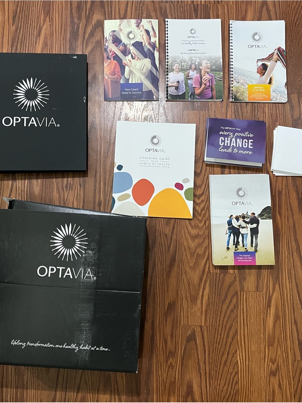 OPTAVIA Coaching Kit with Branded Guides - Black, White, Multicolor